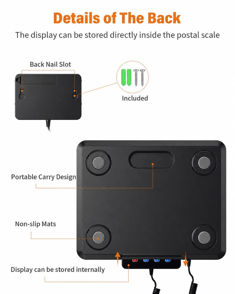 WESTHEY Shipping Scale 0.5oz-440lb High Accuracy Postal Digital Weight Luggage Scale for Packages Warehouse Home Small Business Pet Food Mail - Image 4