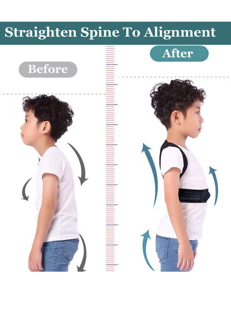 واي آند دي Professional Posture Corrector for Kids and Teens, Adjustable Upper Back Brace Clavicle Support Brace, Teenagers Boys Girls Spinal to Improve Slouch, Prevent Humpback, Pain Relief,M - Image 5