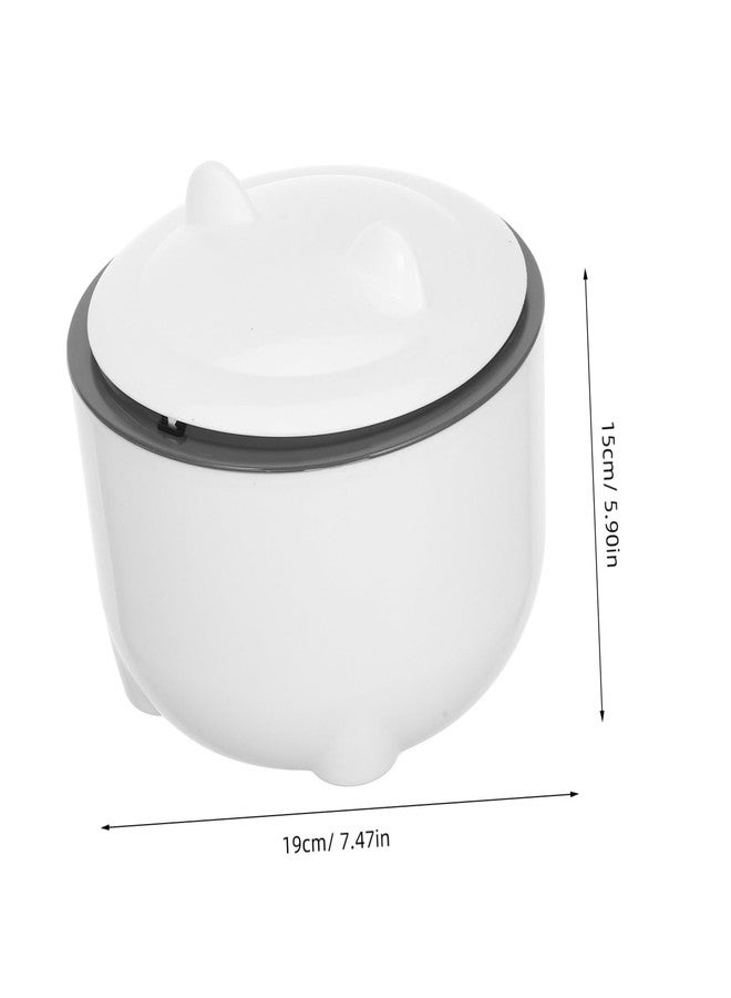 ياردوي، مجموعة واحدة، سلة مهملات مغلقة لفضلات القطط مع غطاء، مانعة للروائح، حاوية نفايات بلاستيكية صغيرة ذات سعة كبيرة، تتضمن أكياس قمامة لسهولة التخلص منها. - Image 2