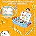 MAYESAR Toy for 12 Year Old BoysToddlers Toys with Magnetic Letters and Numbers Art Easel for Kids 1 2 Year Old Boy Birthday Christmas Gifts BlueOrange - Image 4