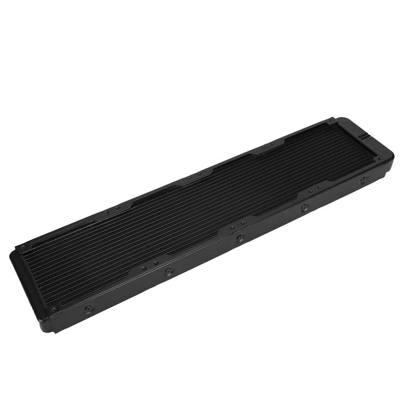 ZJchao Water Cooling 18 Tubes High Performance Black Aluminium Alloy Heat Exchanger for Computer Water Cooling Systems Beauty Equipment Industrial Devices 480mm G1/4 Thread - Image 4