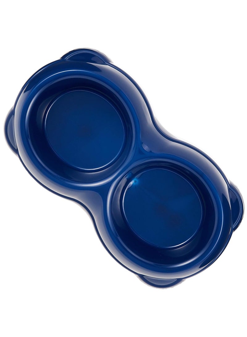 Moderna Smarty Double Bowl for Pets,Food & Water Dish | Compact & Durable | Blue | 2 x 645ML - Image 3