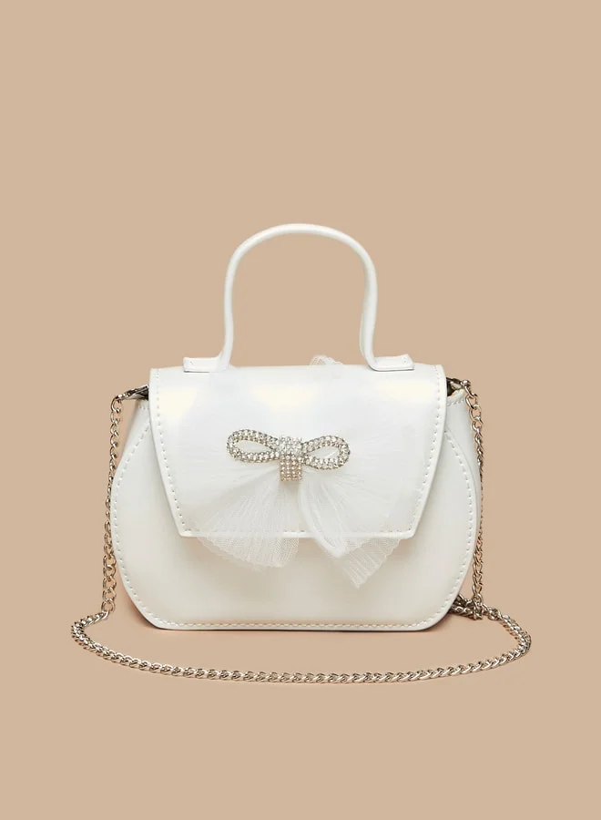 فلورا بيلا من شو إكسبرس Bow Embellished Crossbody Bag