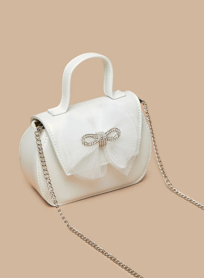 فلورا بيلا من شو إكسبرس Bow Embellished Crossbody Bag