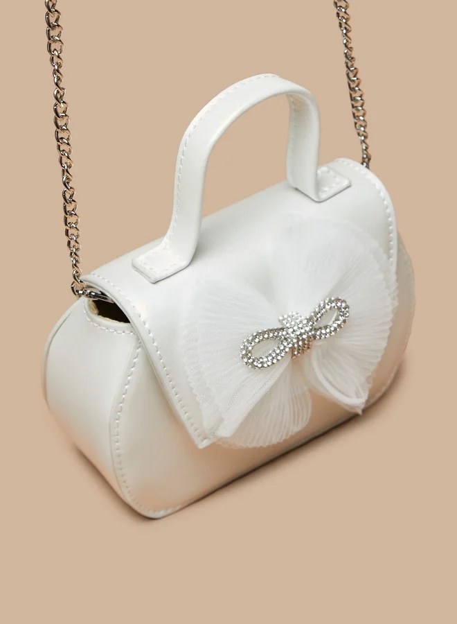 فلورا بيلا من شو إكسبرس Bow Embellished Crossbody Bag