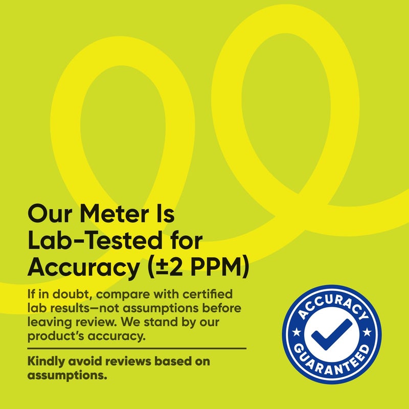 Craft911 Professional Water Tester for Drinking Water - Accurate TDS Meter Digital Water Tester (0-9999 ppm) - 1 Sec Instant Read - Image 2