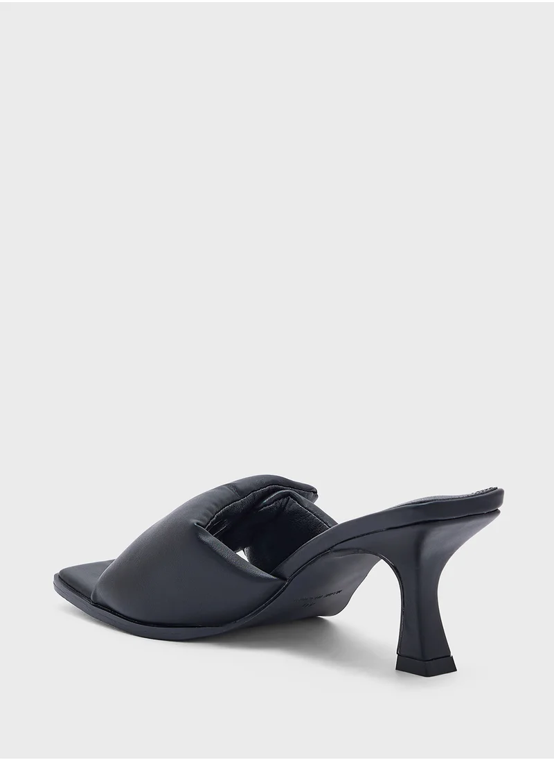 Ginger Square Toe Padded Heel Sandal