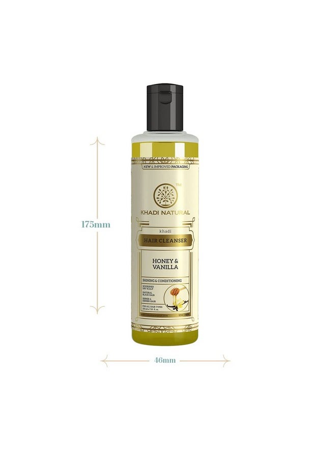 Khadi Natural Honey & Vanilla Hair Shampoo ; Herbal Shampoo For Soft Hair ; Shampoo For Hair Growth ; Antidandruff Shampoo ; Suitable For All Hair Types ; 210 Ml  - Image 5