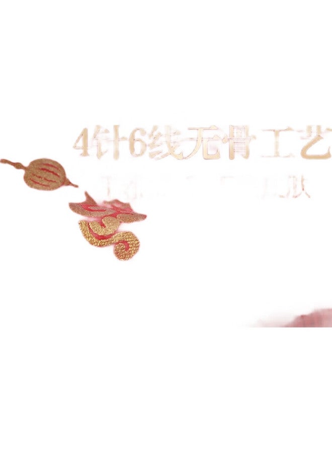 Red Bean سروال داخلي للأطفال من الفاصولياء الحمراء - سروال مربع أحمر لعام الثور - شورتات بأربعة زوايا للأولاد وسروال مثلث للبنات - عبوة من 2 K4020 170 - Image 3