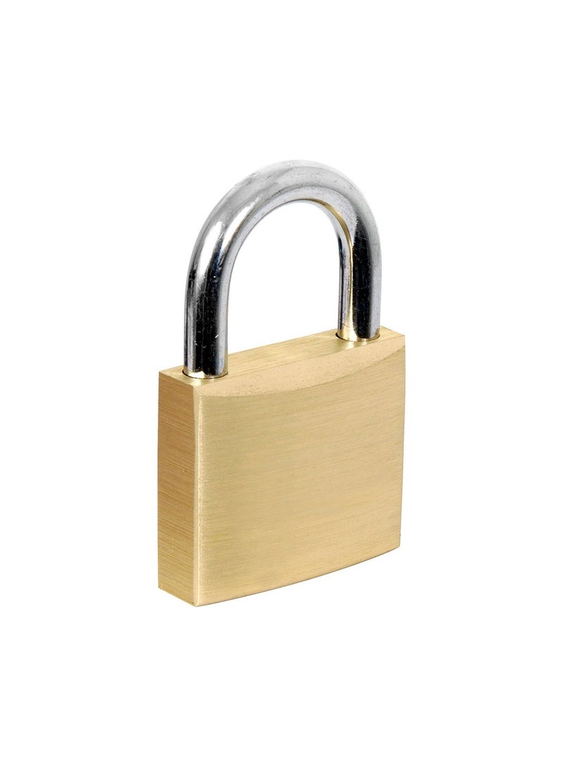ROBUSTLINE Robustline Set 4 of Mini Brass Padlocks for Luggage, Lockers, Solid Brass Keyed Alike Padlocks - Image 1