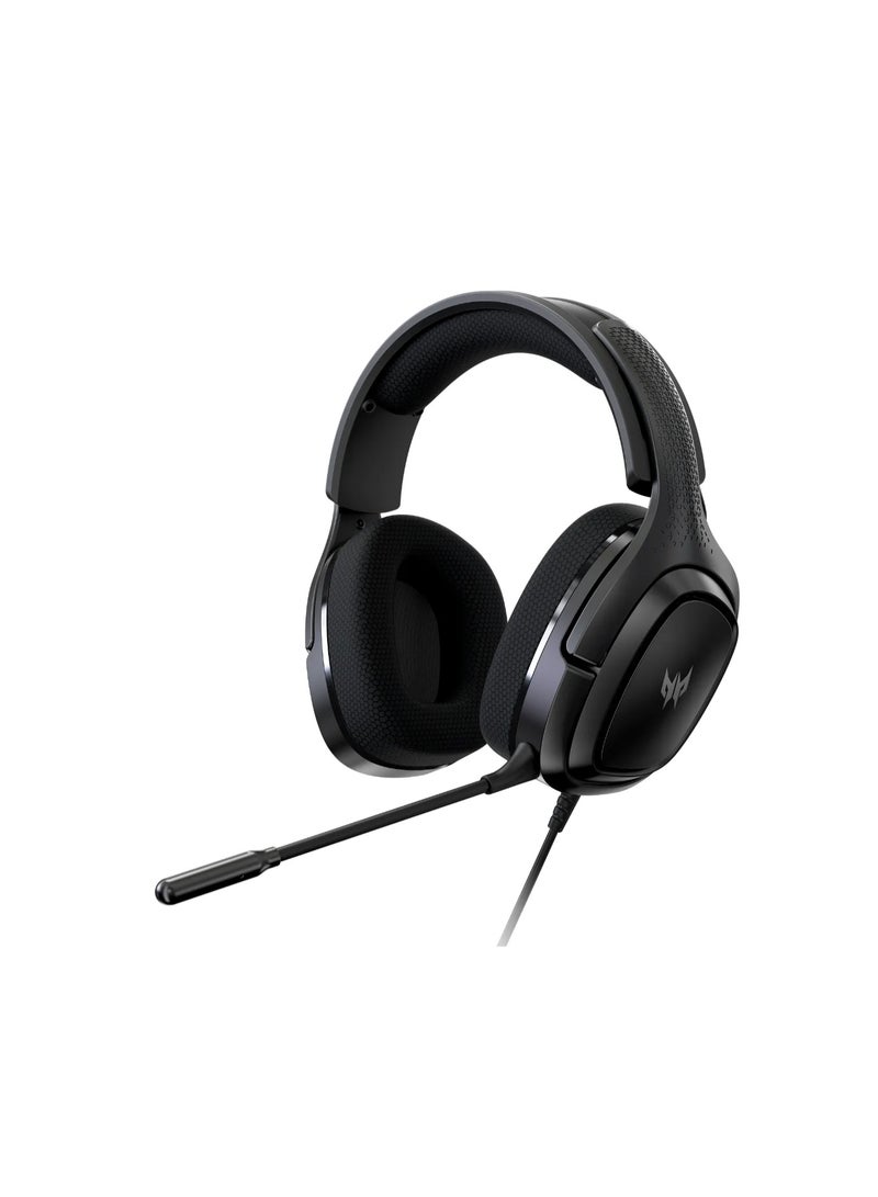 Acer Predator Galea 365 Gaming Headset with control box, Adjustable Headband, Fabric Earpad, 7.1 surround sound, detachable microphone, Black - Image 3