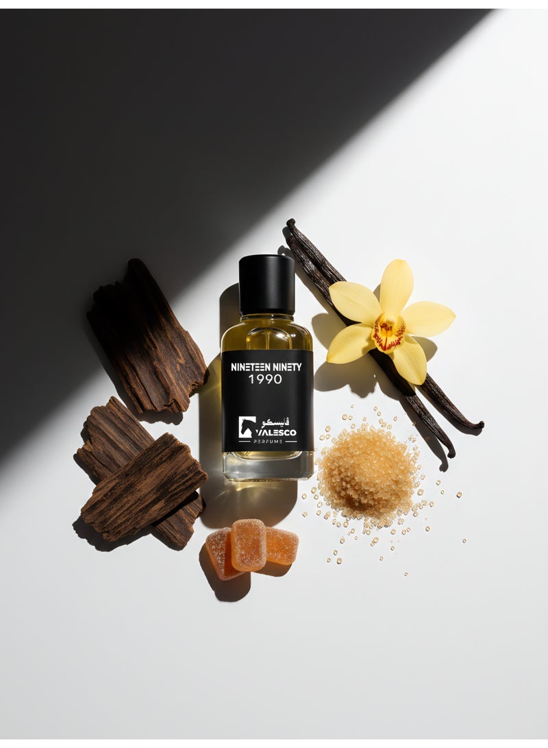 فاليسكو عطر 1990  50 مل – عطر فاخر للجنسين بنفحات شرقية خشبية حلوة – طويل الثبات – عطر عربي فاخر - Image 2