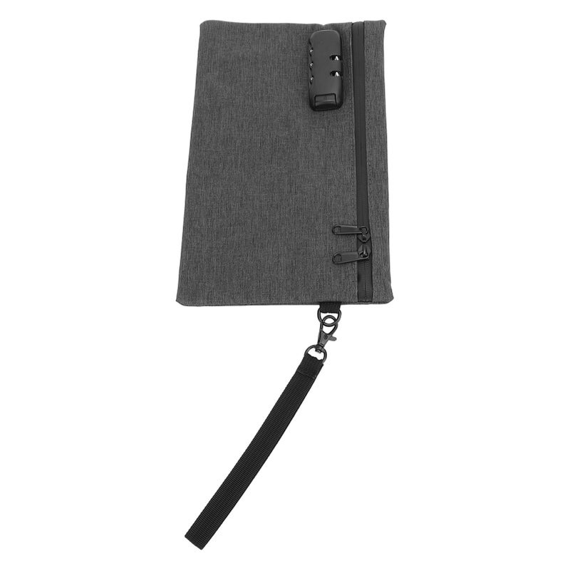 Activated Carbon Smell Proof Bag with Combination Lock Gray Smell Isolation Storage Pouch for Home Travel Business Trip - Image 4