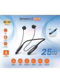 RIVERSONG Steam L3 In-Ear Bluetooth Neckband Earbuds with Comfor Fit, Environmental Noise Cancellation, 25H Playtime, Waterproof  - Image 2