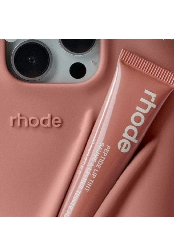 Rhode iPhone 14 Silicone Lip Holder for Cell Phone, Lip Gloss Adhesive Sleeve for Phone, Lip Holder Stick-on Phone Case, Back Stick On Holder for Rhode iPhone 14(Toast) - Image 4