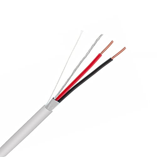 InstallerCCTV Shielded Alarm Control Cable, 22 AWG 2 Conductors (7 Strand) Riser Alarm Cable, 125ft, Full Copper, for Fire/Sound/Security Burglar Station Wire Security by InstallerCCTV - Image 1