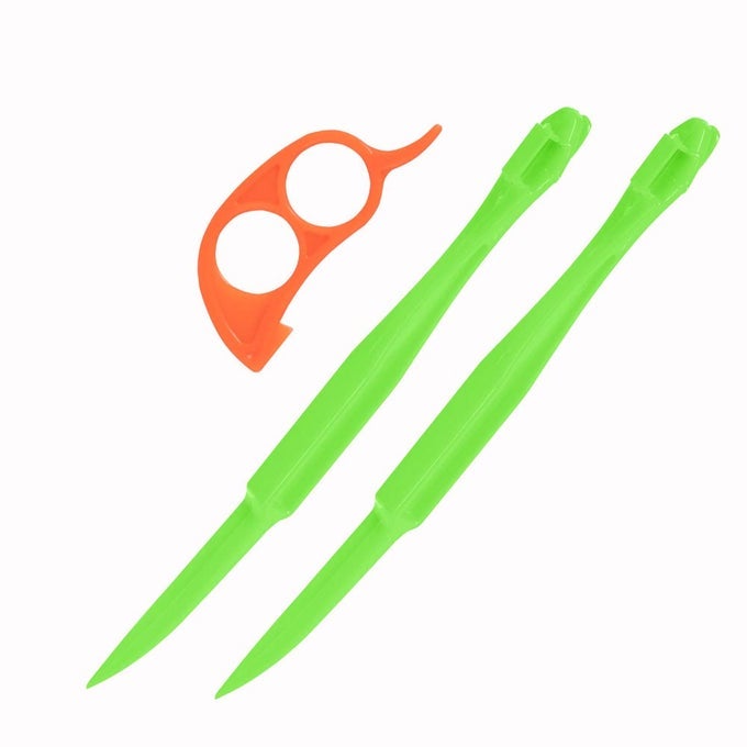 PREMIUM PLASTIC ORANGE PEELER LEMON CITRUS PEEL CUTTER VEGETABLE SLICER FRUIT TOOLS LONG HANDLE TYPE GREEN 2 PACK MOUSE TYPE ORANGE 1 PACK