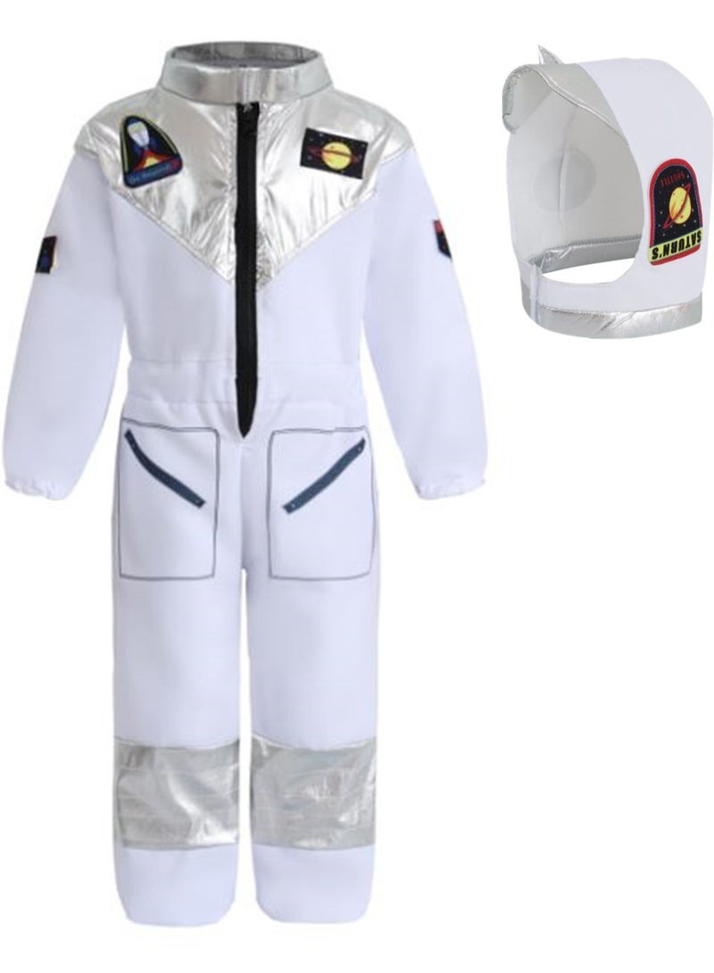 Astronaut Role-Playing Set, Space Suit + Rocket Necklace + Astronaut Badge - Image 5