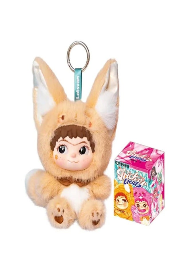 WAKUKU Plush Blind Box Fox&Rabbit Series Plush Doll Mystery Toys, Kawaii Stuffed Soft Anime Plushies Christmas Birthday for Girls - Image 1