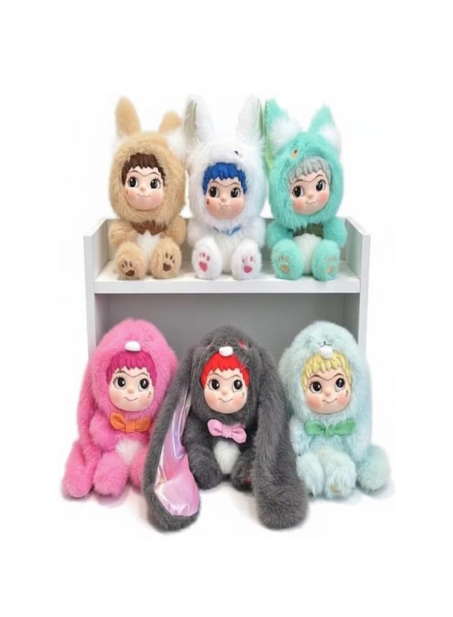 WAKUKU Plush Blind Box Fox&Rabbit Series Plush Doll Mystery Toys, Kawaii Stuffed Soft Anime Plushies Christmas Birthday for Girls - Image 2