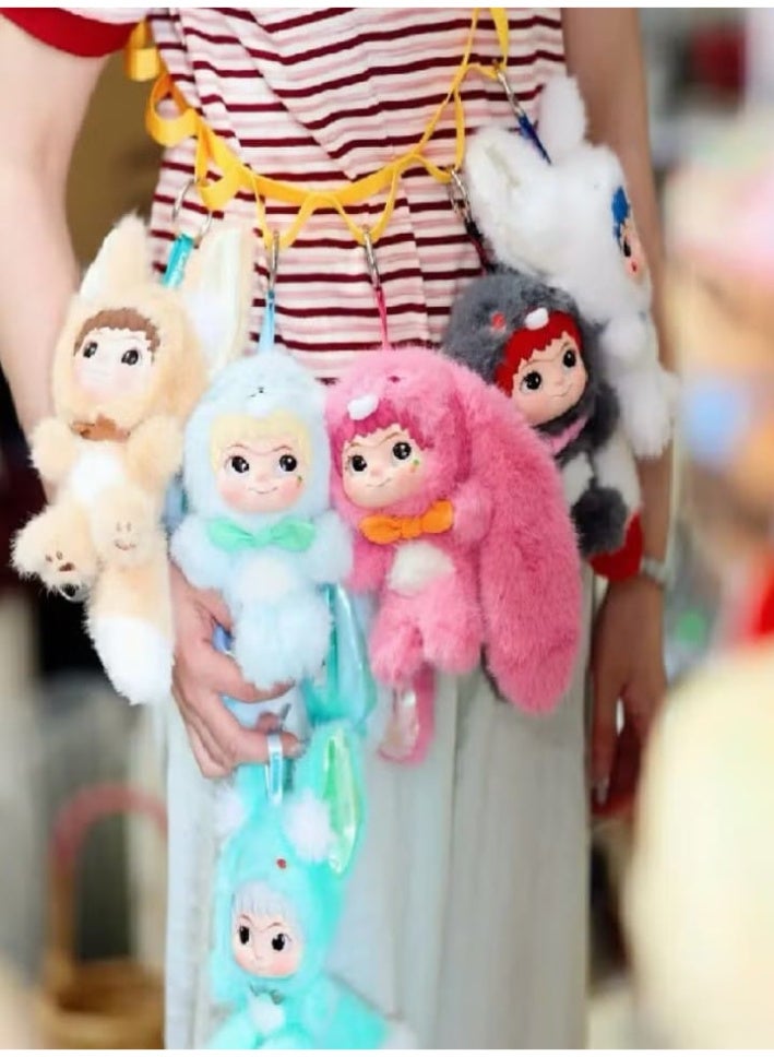 WAKUKU Plush Blind Box Fox&Rabbit Series Plush Doll Mystery Toys, Kawaii Stuffed Soft Anime Plushies Christmas Birthday for Girls - Image 3