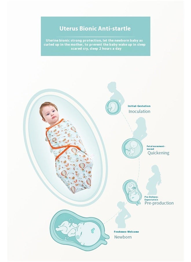 yongsheng Pack Of 2 Cotton Swaddle Wrap Blanket，SwaddleMe by Original Swaddle with Easy-Change, Improves Sleep & Calms Startle Reflex, 70 * 58 (3-4 months)  - Image 3
