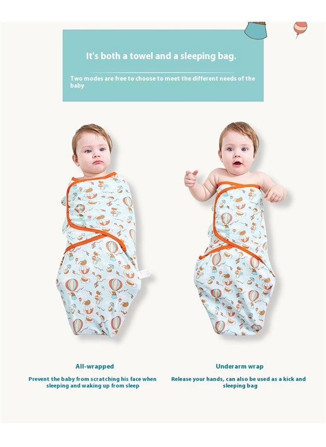 yongsheng Pack Of 2 Cotton Swaddle Wrap Blanket，SwaddleMe by Original Swaddle with Easy-Change, Improves Sleep & Calms Startle Reflex, 70 * 58 (3-4 months)  - Image 5
