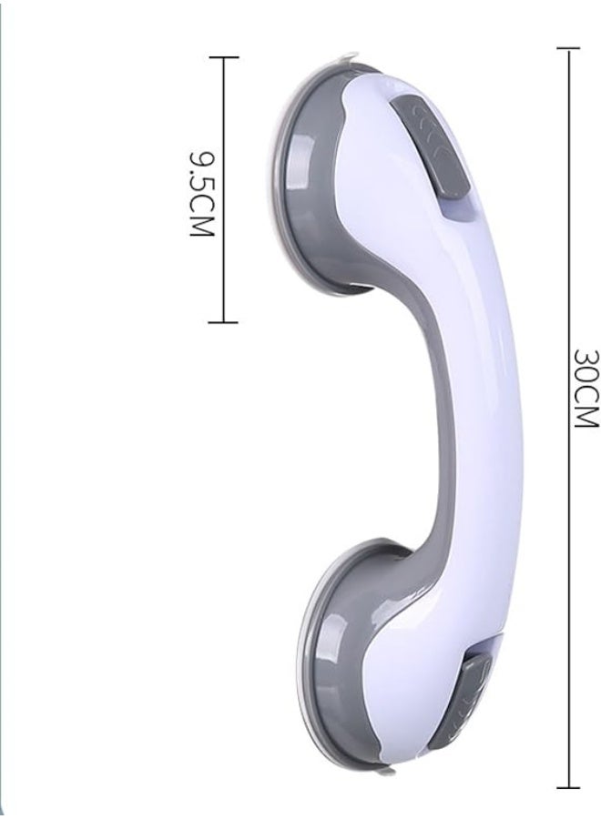 Pack of 2 Suction Grab Handles for Bathroom Safety, Portable Shower Support Rail with Tool-Free Installation for Bathtub and Toilet Areas - Image 3