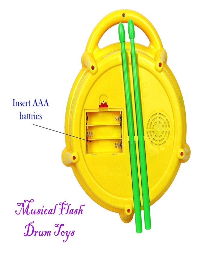 Disila Traders Musical 3D Flash Drum Toy for Kids Drum with Light Up Educational Toy - Image 5