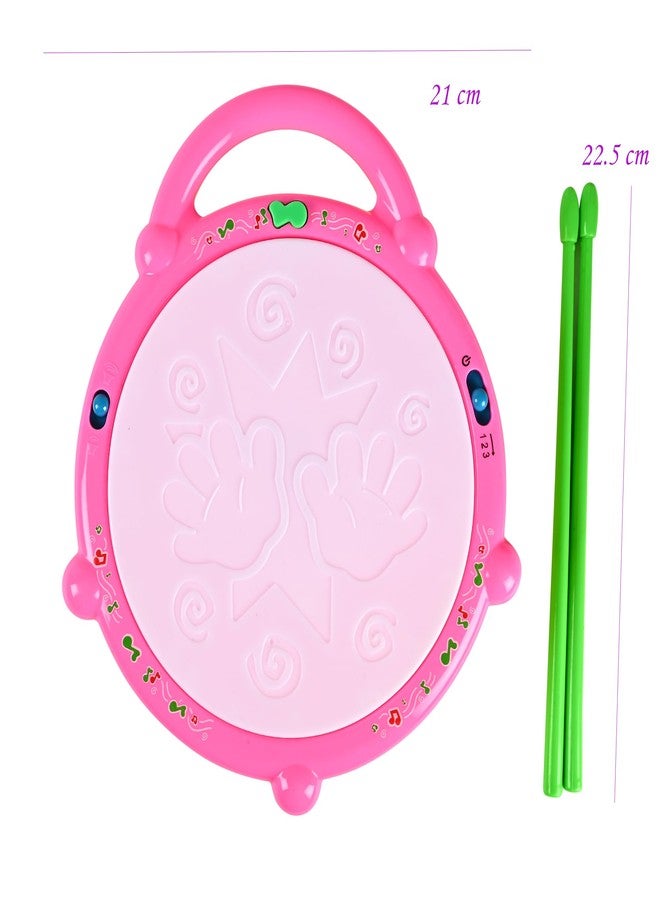 Disila Traders Musical 3D Flash Drum Toy for Kids Drum with Light Up Educational Toy - Image 3