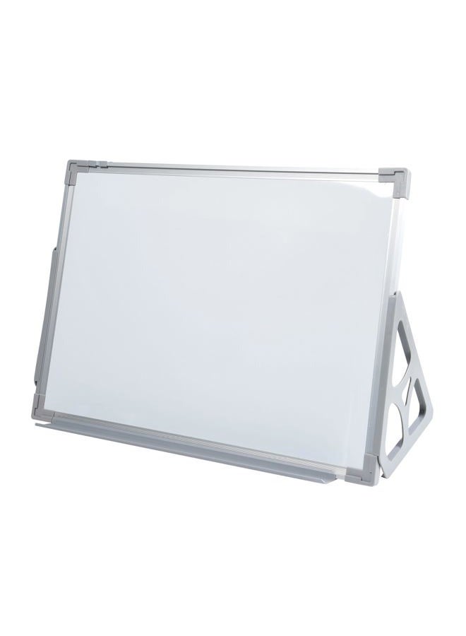Constructive Playthings 3 'N 1 Magnetic Write and Wipe Reversible Flannel Board With Stand - Image 1