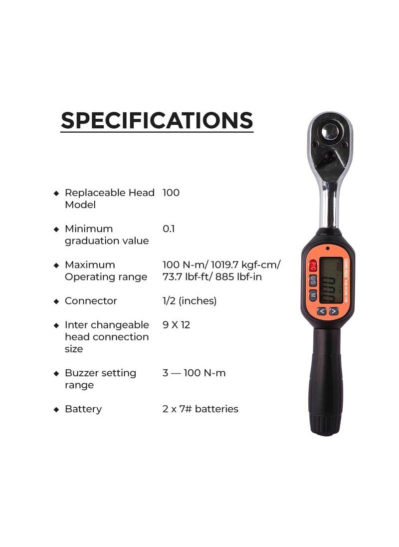 KUSAM-MECO - KUSAMMECO MINI DIGITAL TORQUE WRENCH KM NGM 100 UserFriendly Control Advanced Technology Easy Operations 1 Year Warranty - Image 1