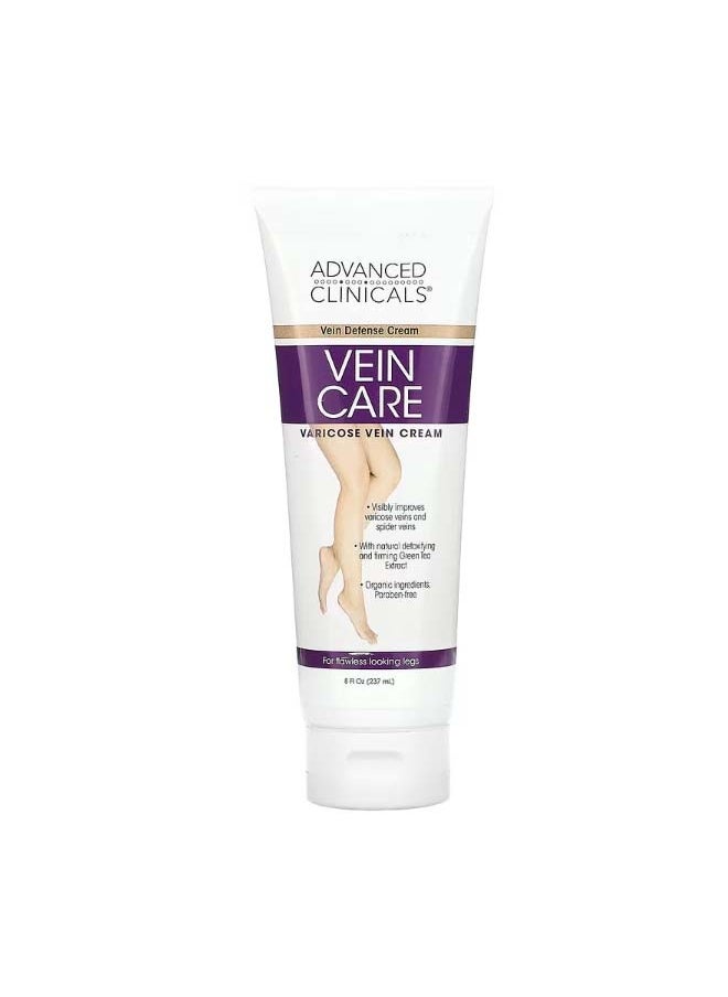 Advanced Clinicals Vein Care Varicose Vein Cream 8 fl oz 237 ml  - Image 1