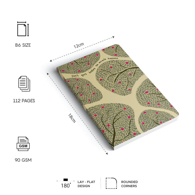 FACTOR NOTES Notebook: 90 GSM, B6, Ruled, 112 Pages Journal Diary (Don’t Quit) - Image 3
