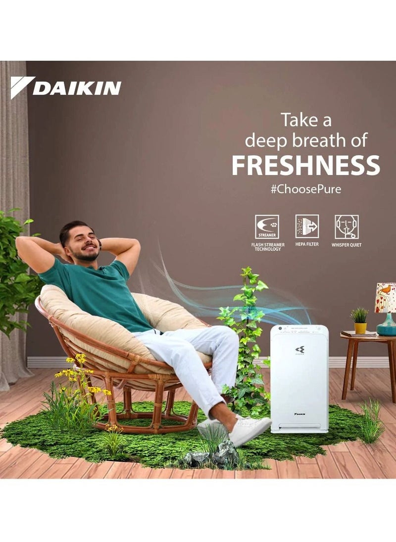 DAIKIN - MC55VB Air Purifier, Up to 82m² Patented Streamer Technology, 10 Years Life Electrostatic HEPA Grade Filter, Triple Sensors, PM1 & PM2.5 Protection, Lifetime Odor Filter, Japanese Technology - Image 1