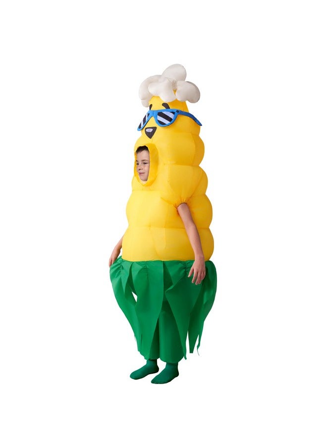 Spooktacular Creations - Kids Halloween Inflatable Costumes, Popcorn Hair Corn Blow Up Costumes, Full Body Inflatable Suit For Boys Halloween Cosplay Parties - Image 1