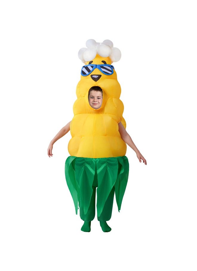 Spooktacular Creations - Kids Halloween Inflatable Costumes, Popcorn Hair Corn Blow Up Costumes, Full Body Inflatable Suit For Boys Halloween Cosplay Parties - Image 1