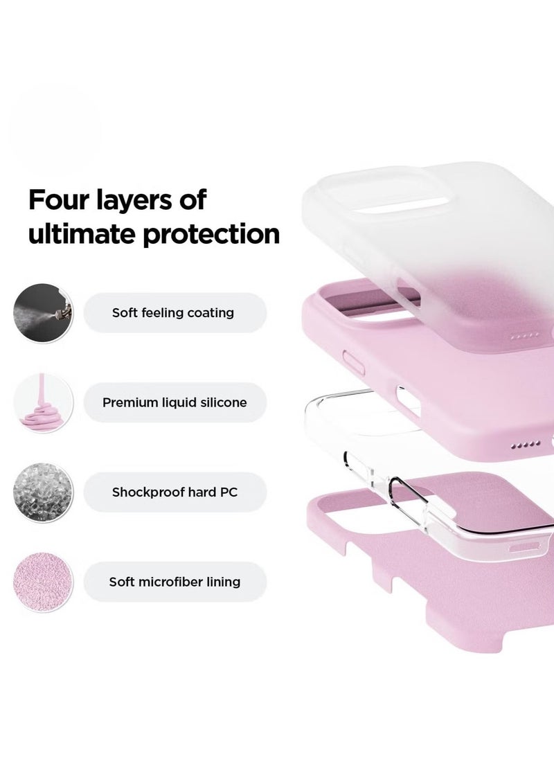 Raxoom حافظة آيفون 16 برو باللون الوردي الساخن - حماية كاملة رفيعة مضادة للصدمات مع بطانة ناعمة من الألياف الدقيقة، مقاومة للخدوش - Image 5