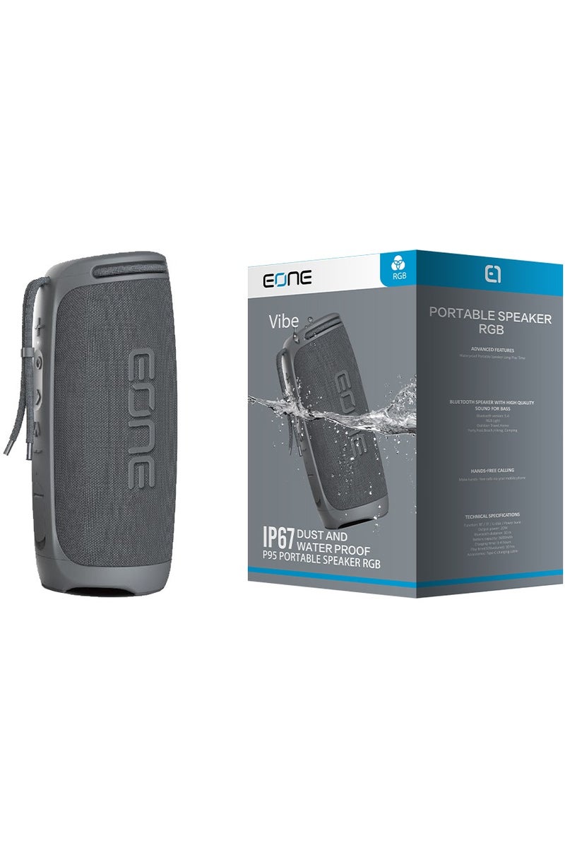 Eone Portable Bluetooth Speaker with Surround Stereo Sound, IP67 Waterproof Rating, Long Battery Life — Perfect for Gaming, TV, Desktop, and Computer Use - Image 2