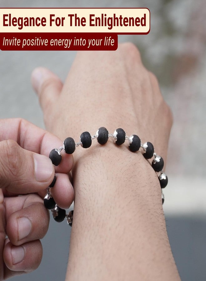 Japam Karungali Beads Bracelet for Men and Women | Natural Wooden Beads Spiritual Energy Handmade Accessory | Certificate of Authenticity - Image 4