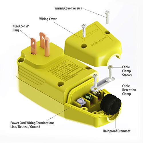 Tower موصل كهربائي أوتوماتيكي إعادة الضبط 15 أمبير بزاوية قائمة من تاور مانوفاكتشرينغ 30434009، أسود - Image 3