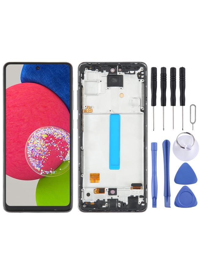 erorex Replacement For Samsung Galaxy A52s 5G SM-A528 OLED LCD Screen Digitizer Full Assembly with Frame - Image 1