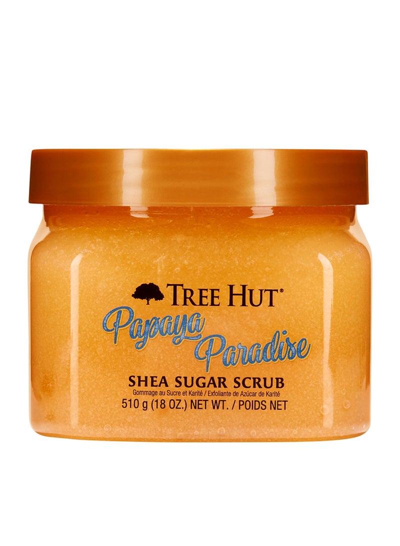 TREE HUT SHEA SUGAR SCRUB PAPAYA PARADISE 510G