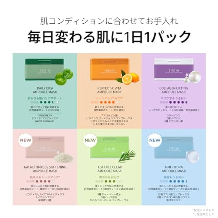 TIRTIR PERFECT C VITA AMPOULE MASK 310g*30sheets - Image 2