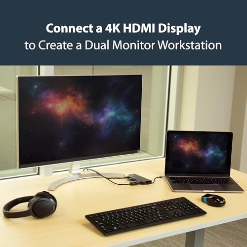 StarTech.com USB C Multiport Adapter, Portable USB-C Dock to 4K HDMI, 2-pt USB 3.0 Hub, SD/SDHC, GbE, 60W PD Pass-Through - USB Type-C/Thunderbolt 3 - REPLACED BY DKT30CSDHPD3 (DKT30CSDHPD) - Image 4