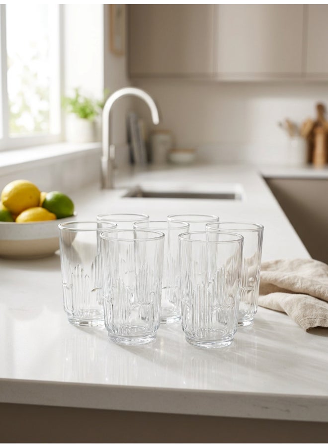 Luminarc Orient 6 Piece Tumbler 270ml Drinking Set For Juice, Water, Soft Drinks, Hard Drink, Hot Beverages - Image 2
