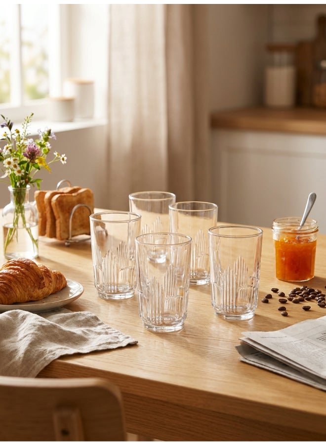 Luminarc Orient 6 Piece Tumbler 270ml Drinking Set For Juice, Water, Soft Drinks, Hard Drink, Hot Beverages - Image 3