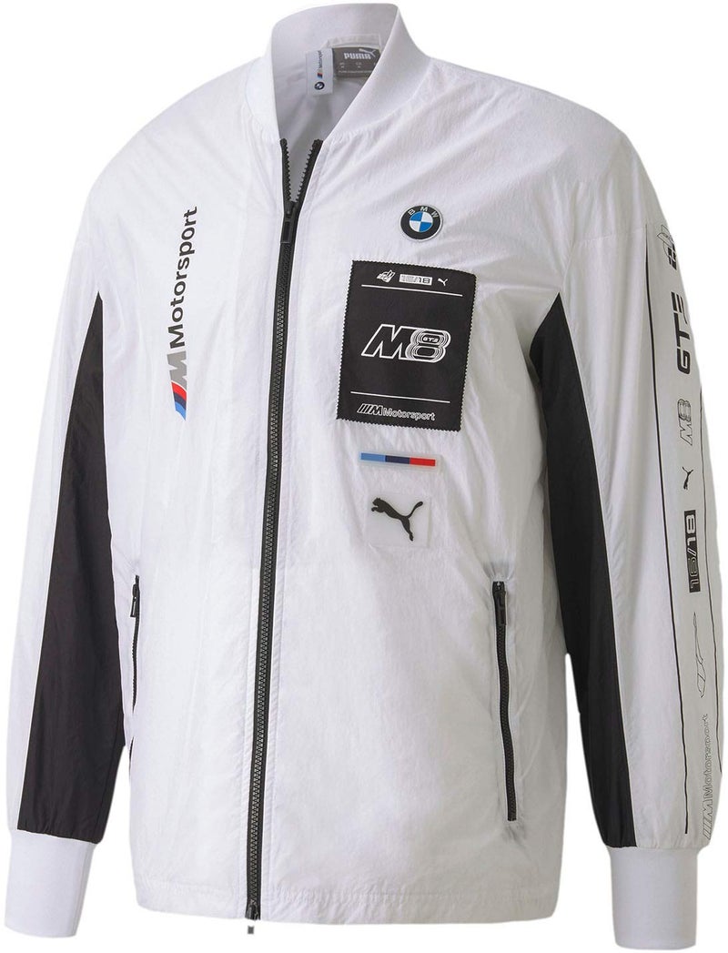 Puma - Mens BMW MMS Street Jacket, Size: Large, Color: Puma White - Image 5