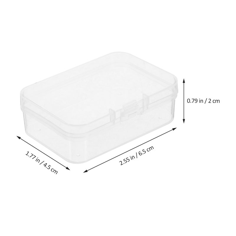 10pcs Small Clear Beads Storage Containers Box Transparent Boxes - Image 5