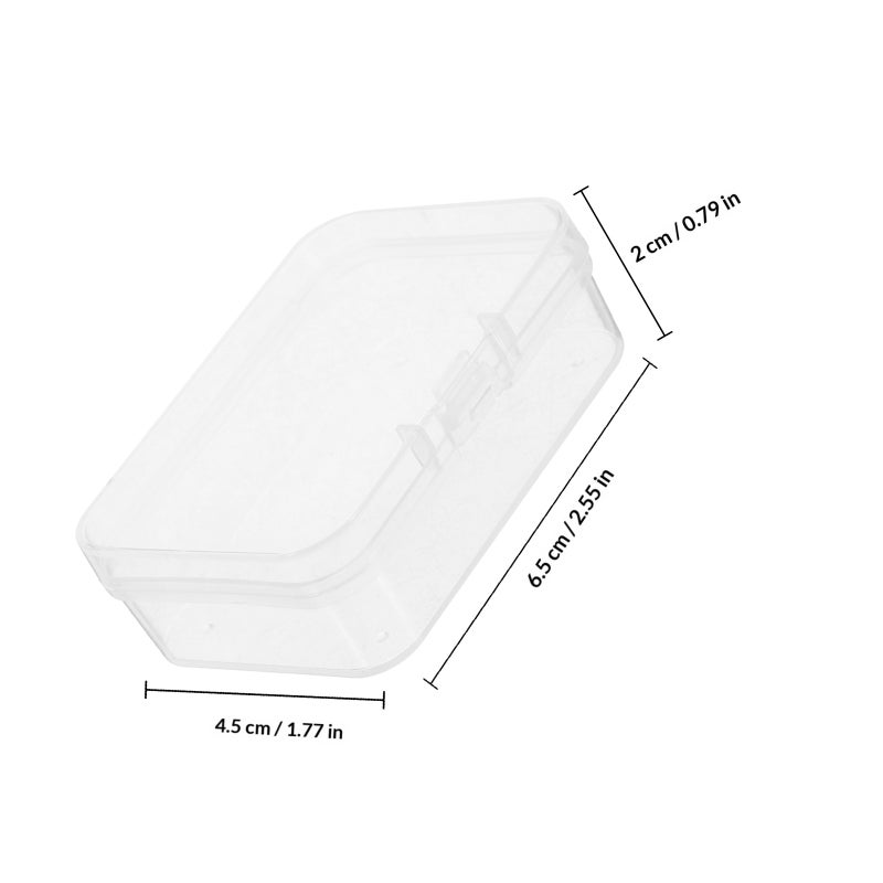 10pcs Small Clear Beads Storage Containers Box Transparent Boxes - Image 2